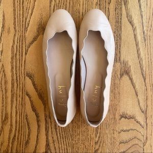 French Sole NY Jigsaw Ballet Flat, Beige, 8B